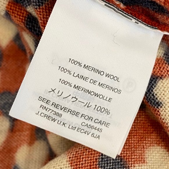 J. Crew Printed Hearts Merino Wool Tippi Sweater - Picture 6 of 6